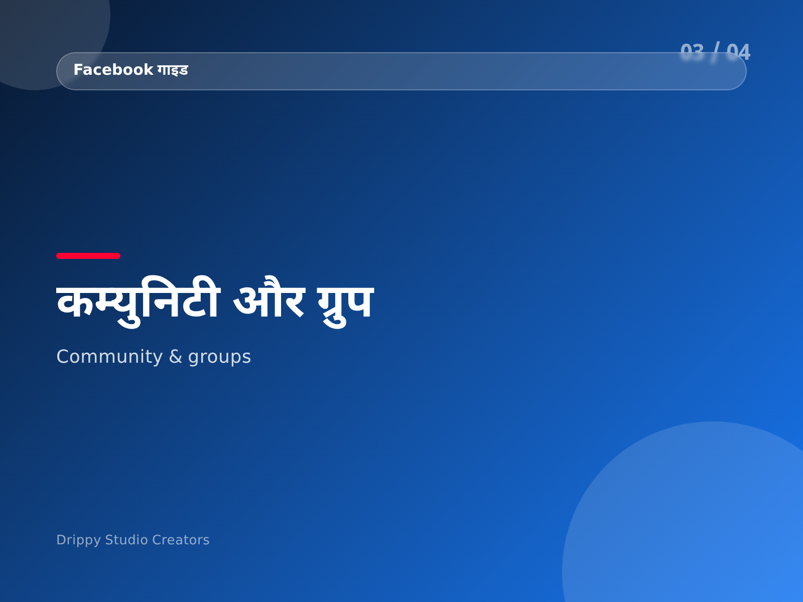Facebook Creator Guide — विषय