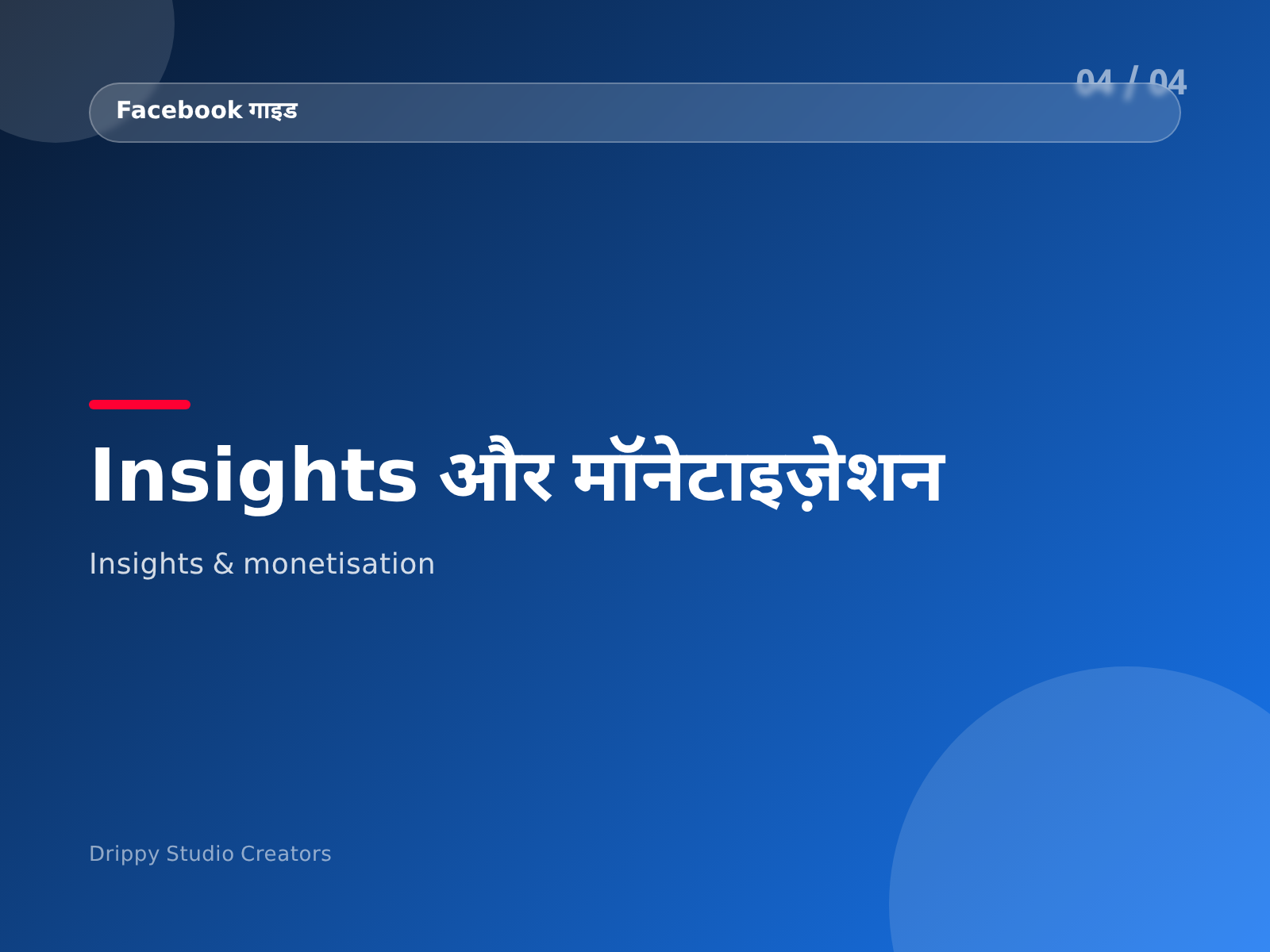 Facebook Creator Guide — विषय